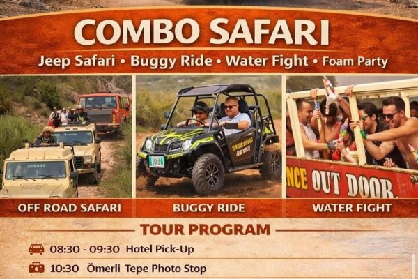 COMBO SAFARI, Nature Fun + Buggy Ride( Paket safari , Doğa Eğlencesi + Buggy Gezisi)