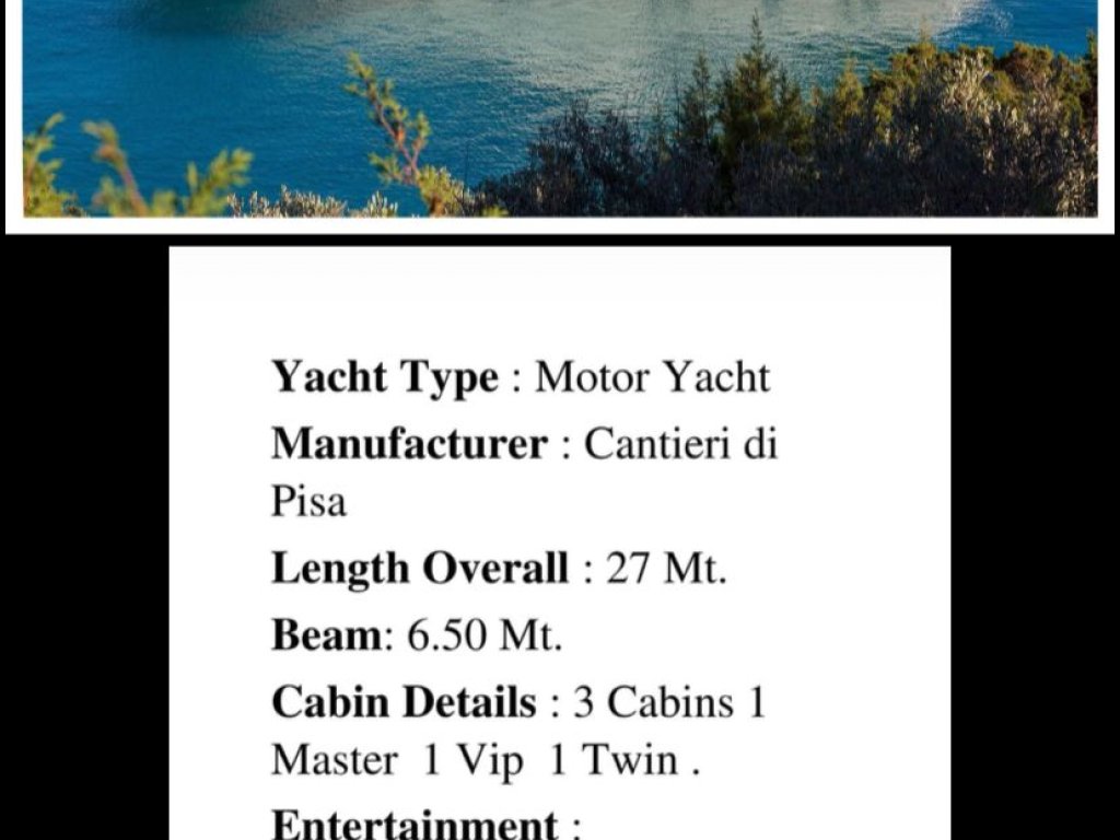 SEFO 27 mt 3 Kabin Bodrum 6 kişi kapasiteli Motoryacht
